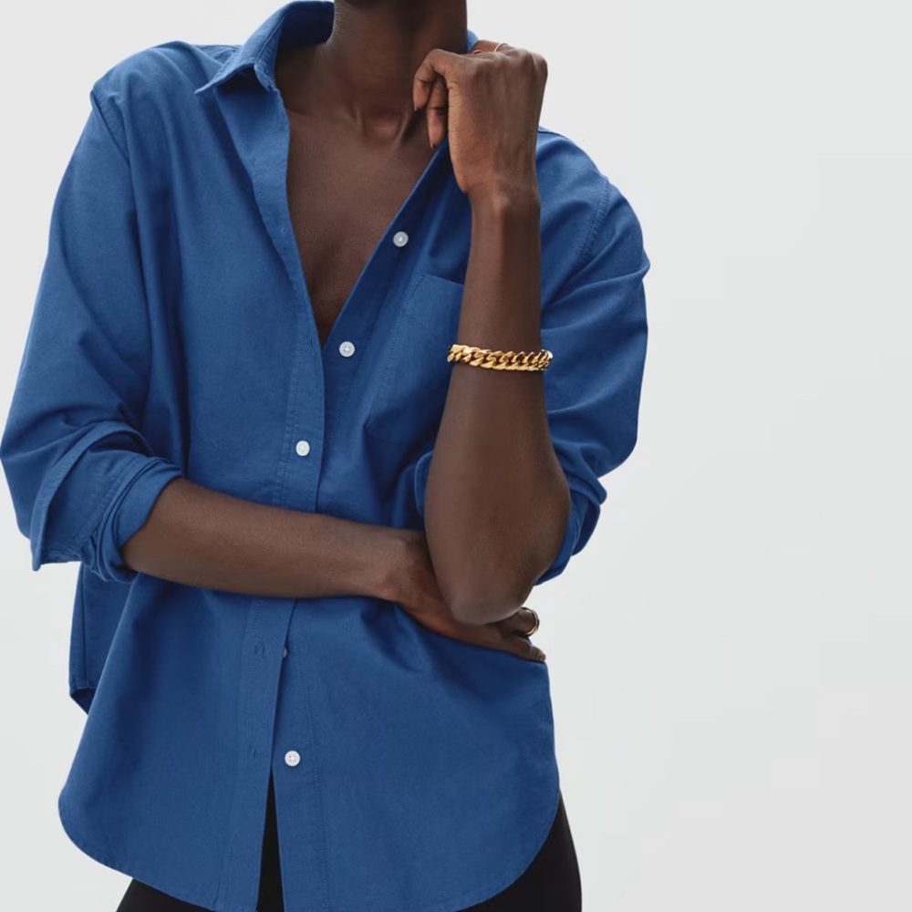 Everlane Classic Button-Down Shirt in Blue